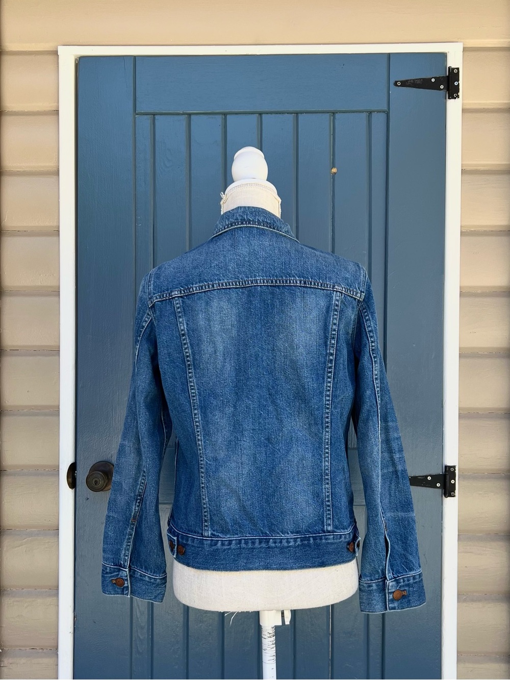 Madewell Trucker Denim Jacket Medium Wash, Women’s Size Large - Picture 3 of 9